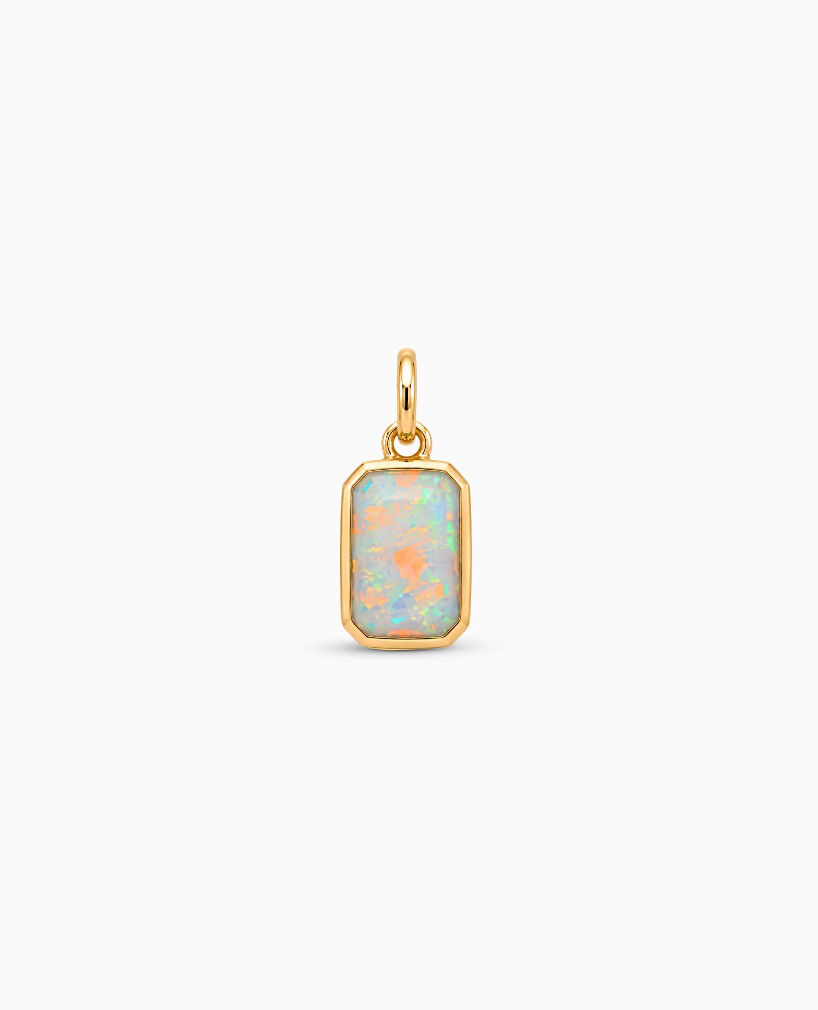 Opal Pendant Charm | 10kt Yellow Gold