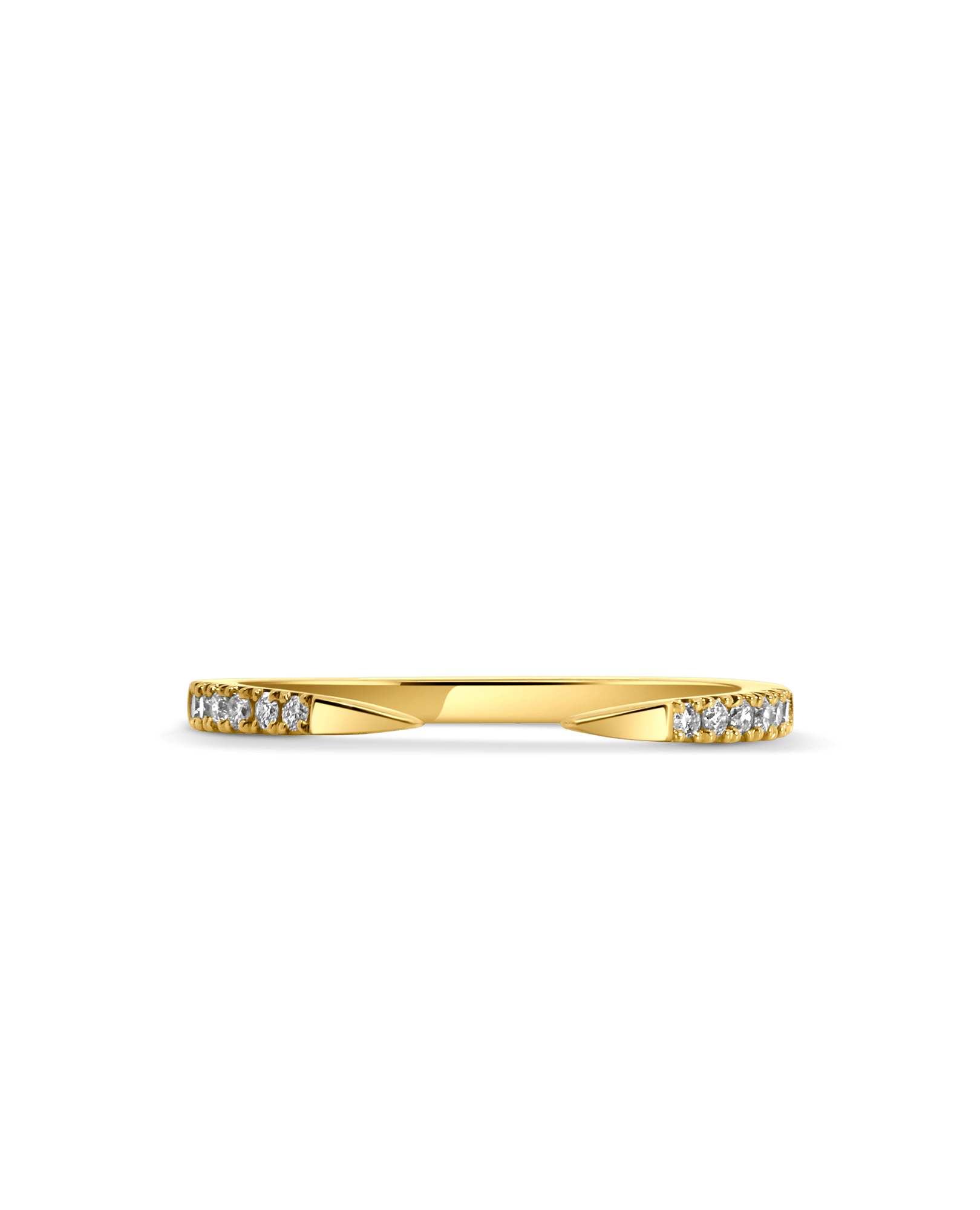 Open Stacking Ring .12 Carat TW Diamond | 14kt Yellow Gold