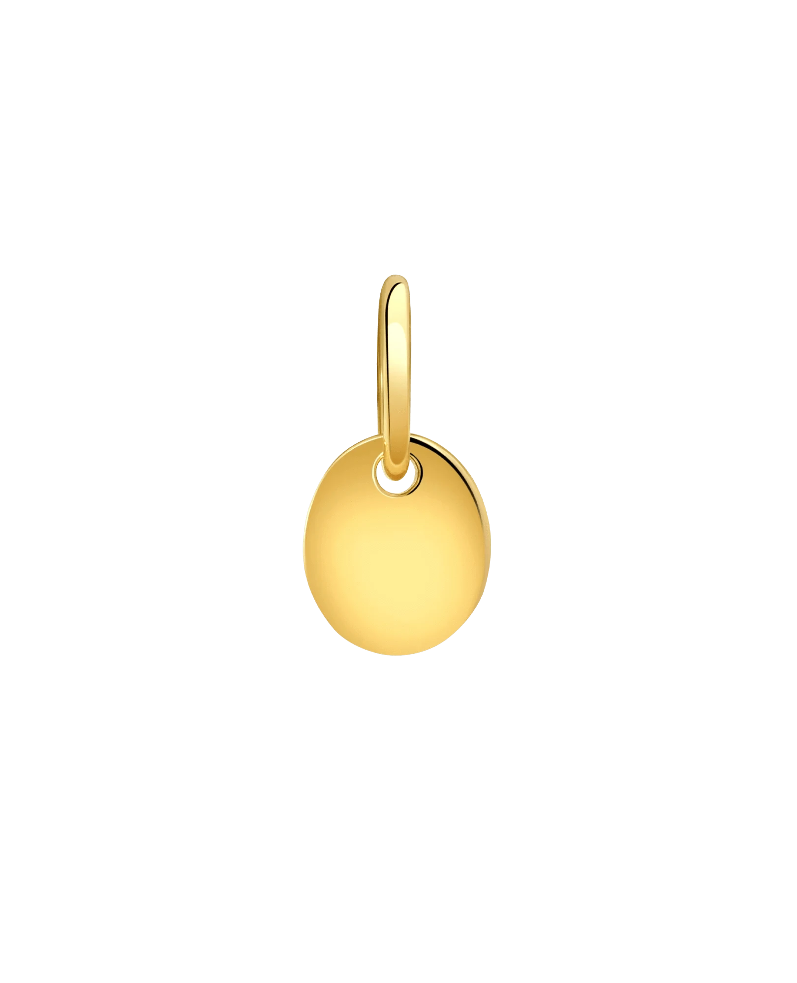 Oval Disc Pendant | 10kt Yellow Gold