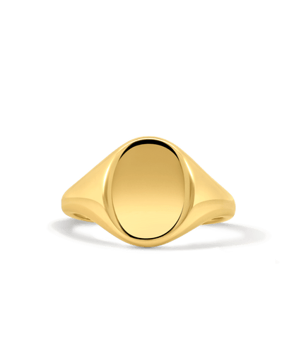 Oval Signet Ring | 10kt Yellow Gold