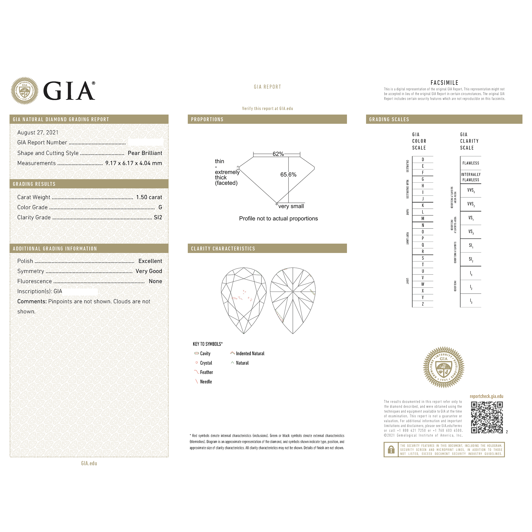 Pave Solitaire GIA Certified Engagement Ring 1.83 Carat TW Pear Shape Diamond | 18kt White Gold & Platinum