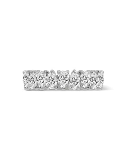 Pear Shape Wedding band 1.25 Carat TW Lab-grown Diamond | 14kt White Gold