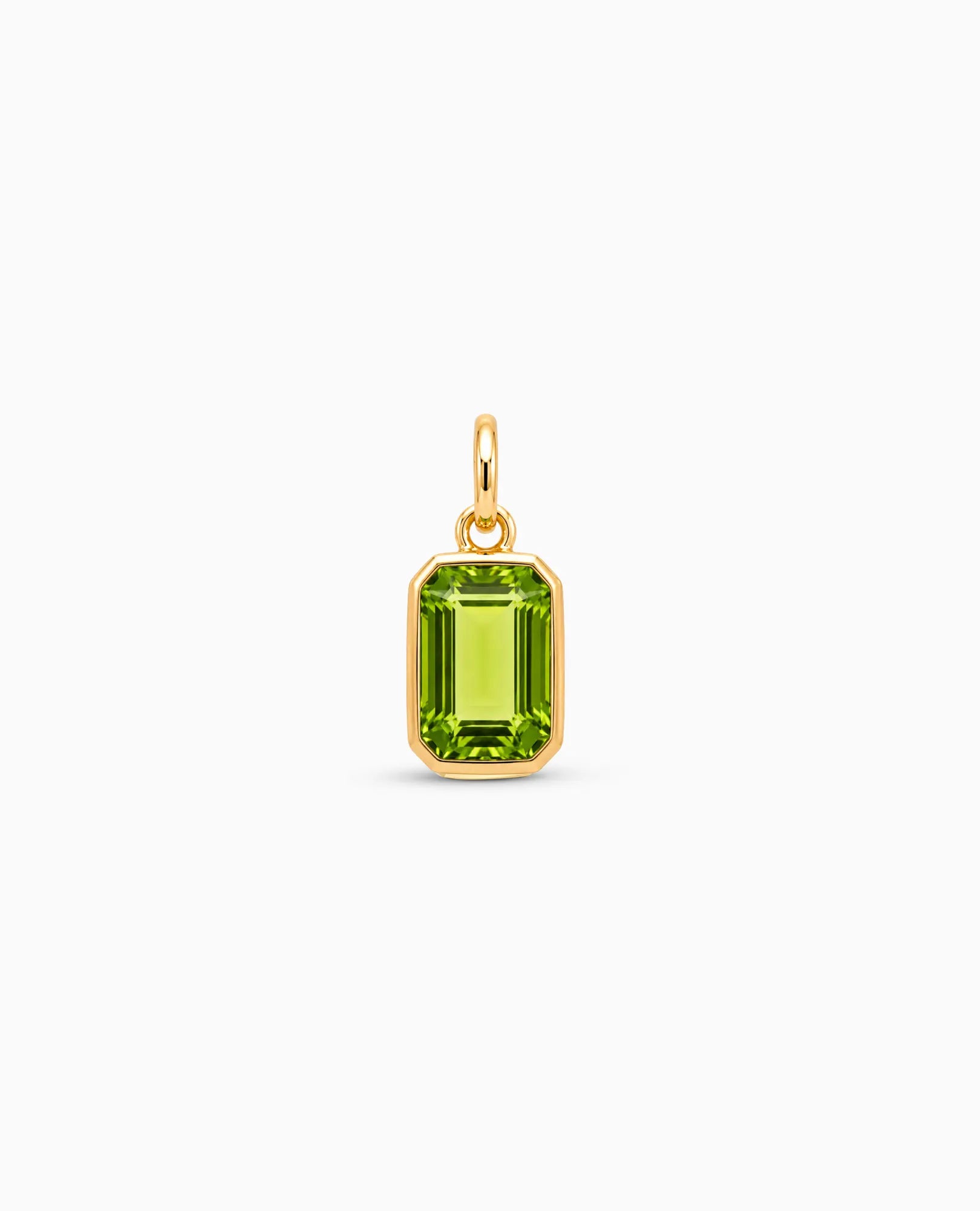 Peridot Pendant Charm | 10kt Yellow Gold