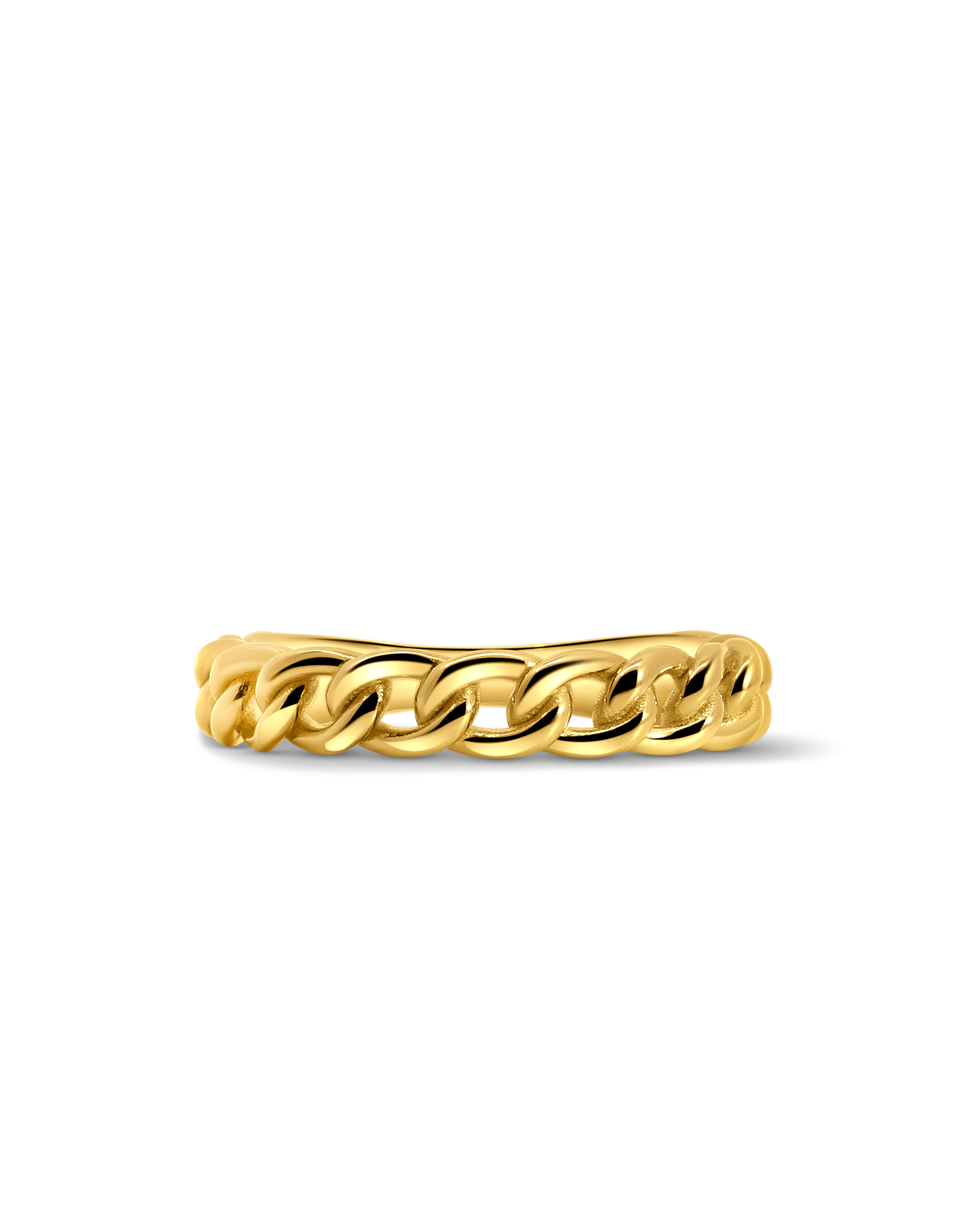 Petite Chain Link Ring | 10kt Yellow Gold