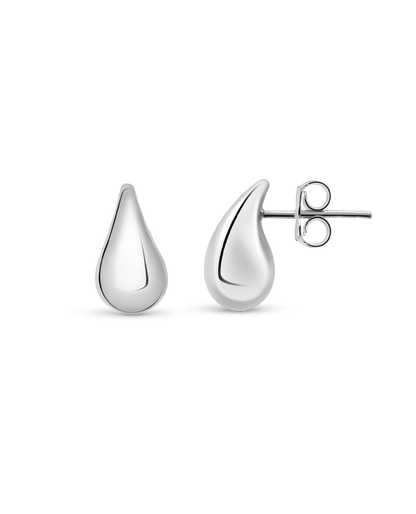 Petite Dewdrop Stud Earrings | 10kt White Gold