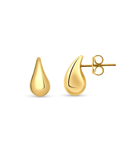 Petite Dewdrop Stud Earrings | 10kt Yellow Gold