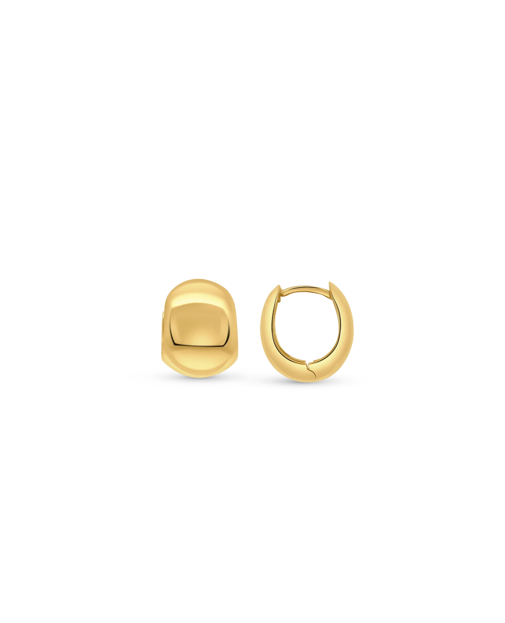 Petite Sphere Hoop Earrings | 10kt Yellow Gold