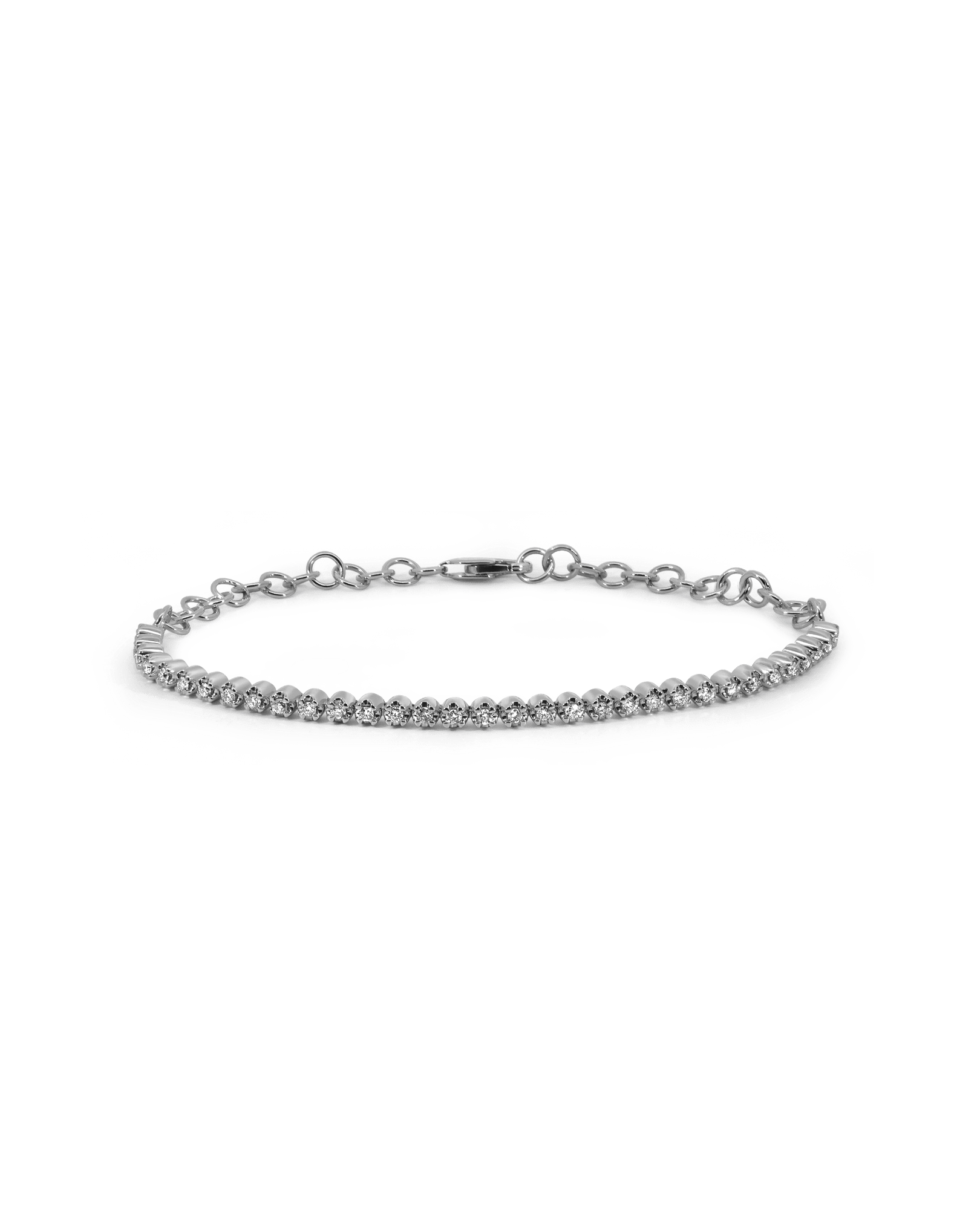 Petite Tennis Bracelet .50 Carat TW Diamond | 10kt White Gold