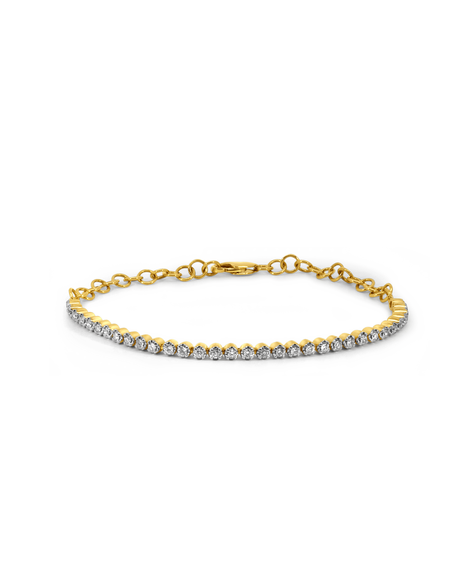 Petite Tennis Bracelet .50 Carat TW Diamond | 10kt Yellow Gold