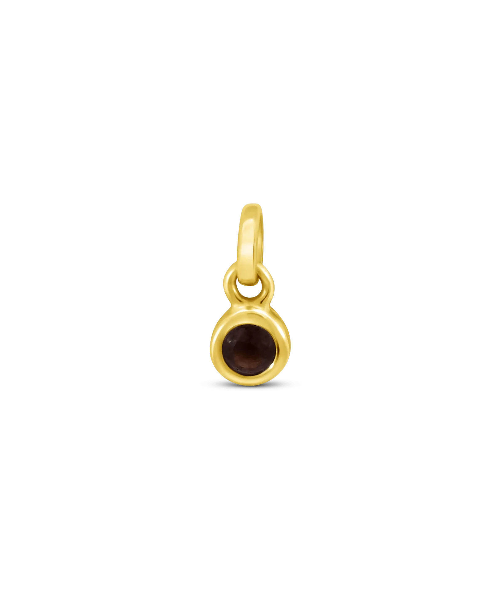 Smoky Quartz Pendant | 10kt Yellow Gold