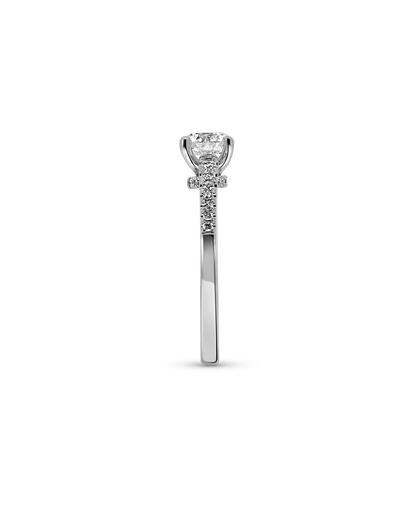 Solitaire Engagement Ring 1.25 Carat TW Round Brilliant Diamond | 14kt White Gold