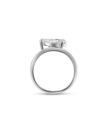 Solitaire Engagement Ring 2.00 Carat Lab-grown Pear Shaped Diamond | 14kt White Gold