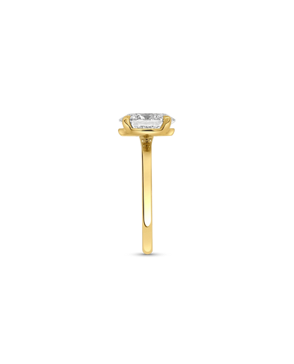 Solitaire Engagement Ring 2.05 Carat Lab-grown Oval Diamond | 14kt Yellow Gold