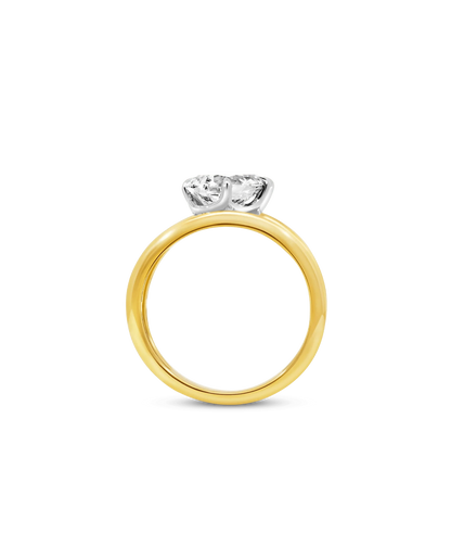 Split Shank Engagement Ring 2.00 Carat TW Lab-Grown Diamond | 14kt Yellow Gold