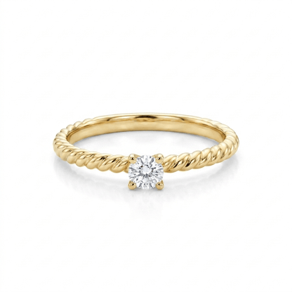 Stackable Diamond Ring .05 Carat TW | 10kt Yellow Gold