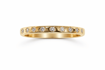 Stackable Diamond Ring .10 Carat TW |10kt Yellow Gold