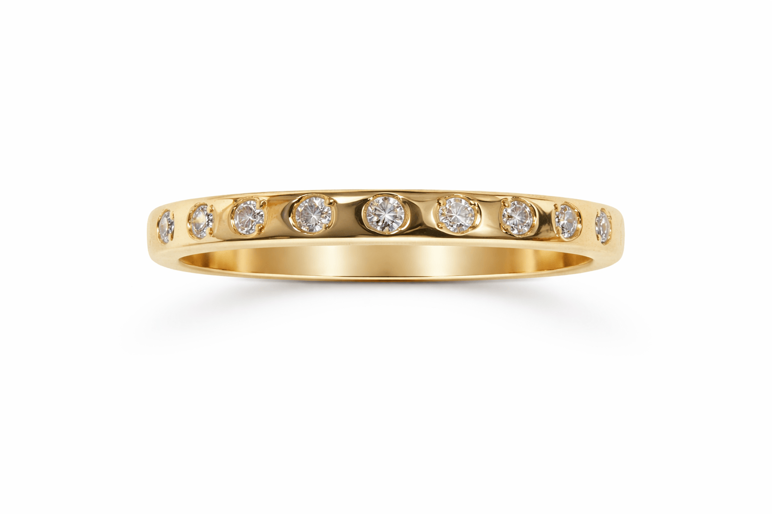 Stackable Diamond Ring .10 Carat TW |10kt Yellow Gold