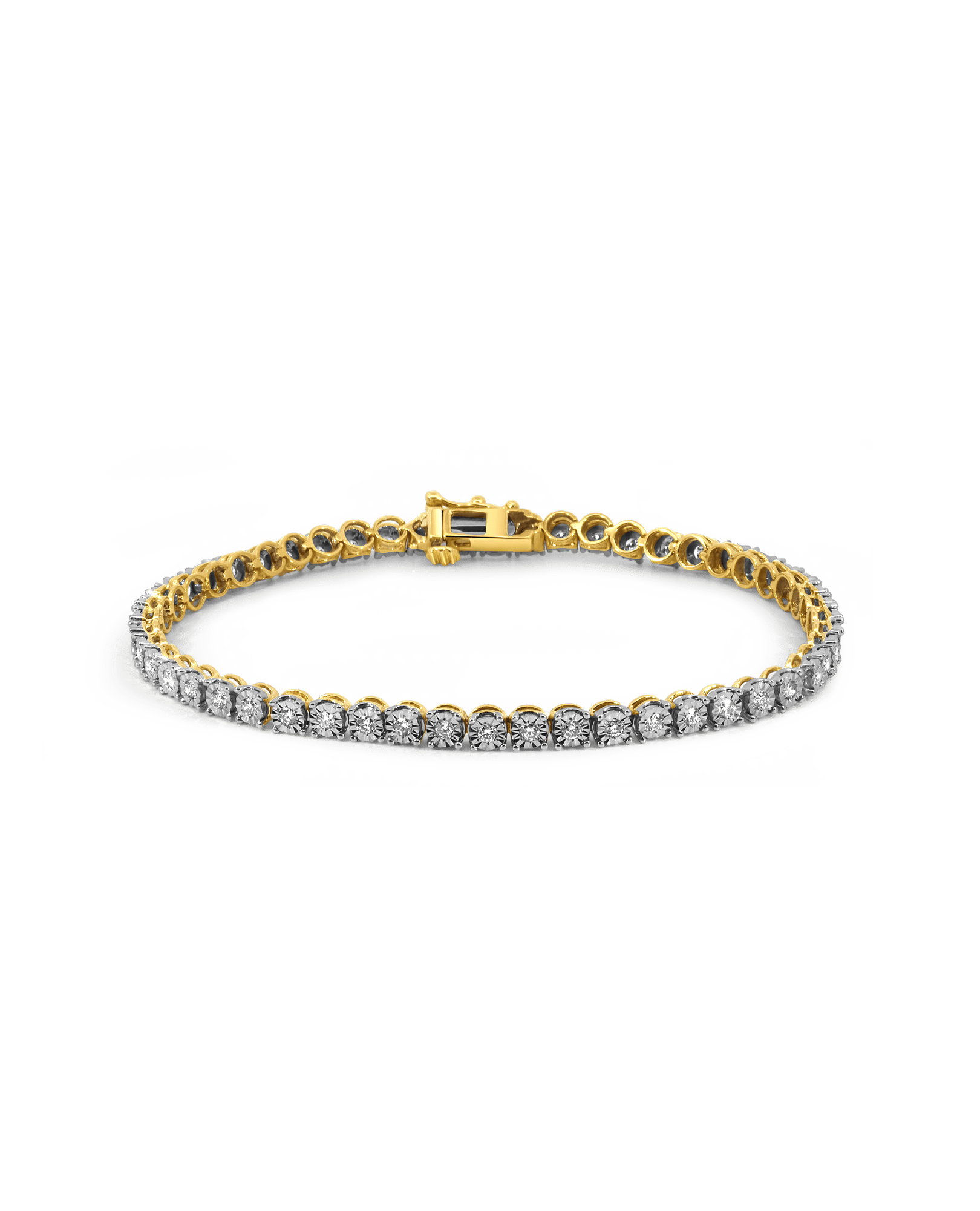 Tennis Bracelet 1.00 Carat TW Diamond | 10kt Yellow Gold