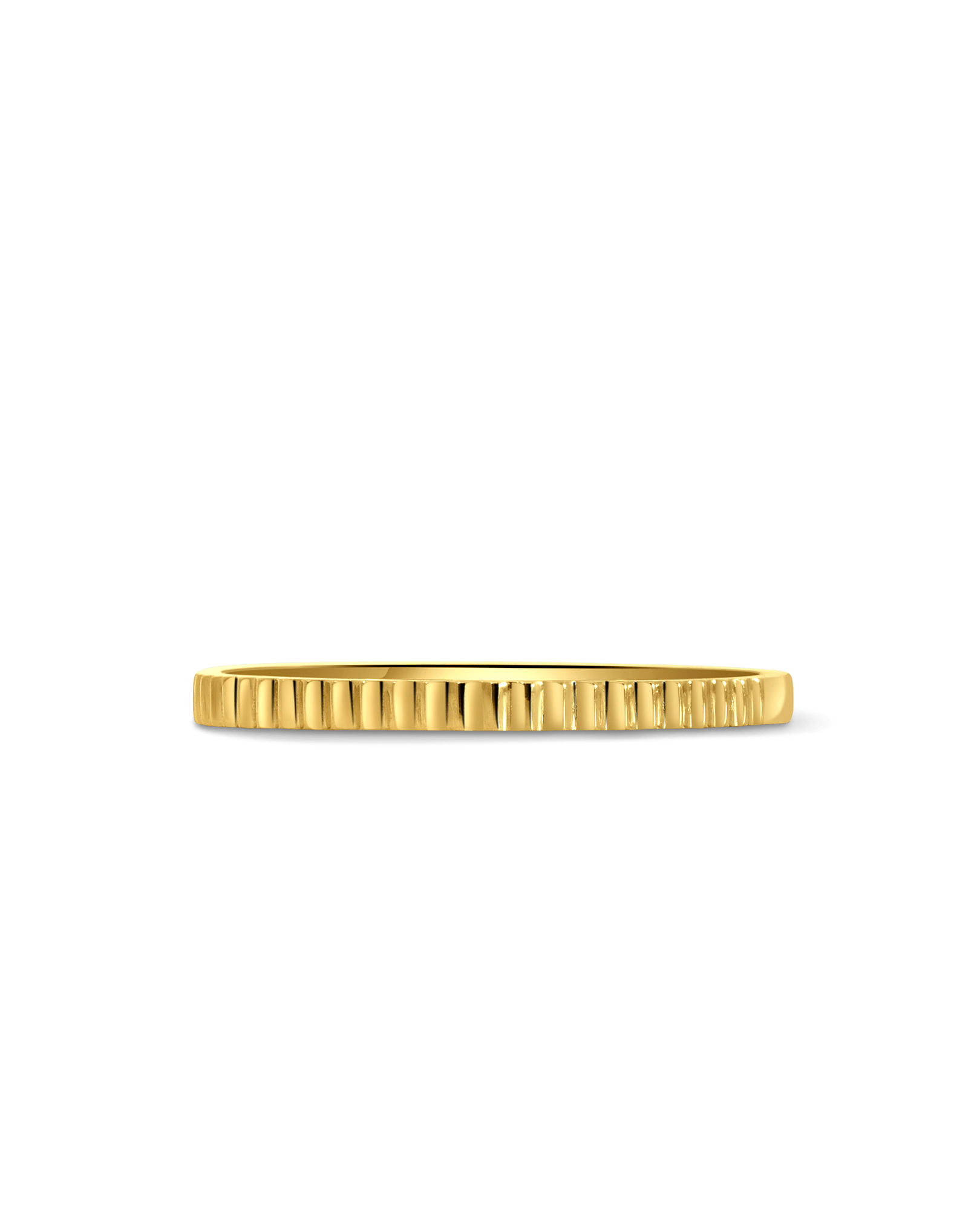 Textured Stacking Ring | 10kt Yellow Gold