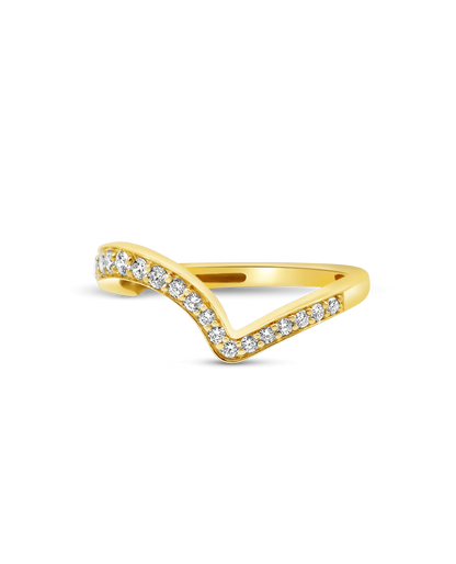 Wedding Band .30 Carat TW Lab-grown Diamond | 14kt Yellow Gold