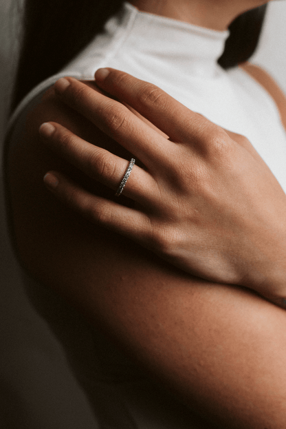 Wedding band .50 Carat TW Diamond | 14kt White Gold