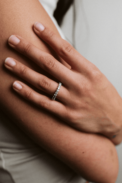 Wedding band .75 Carat TW Diamond | 14kt White Gold