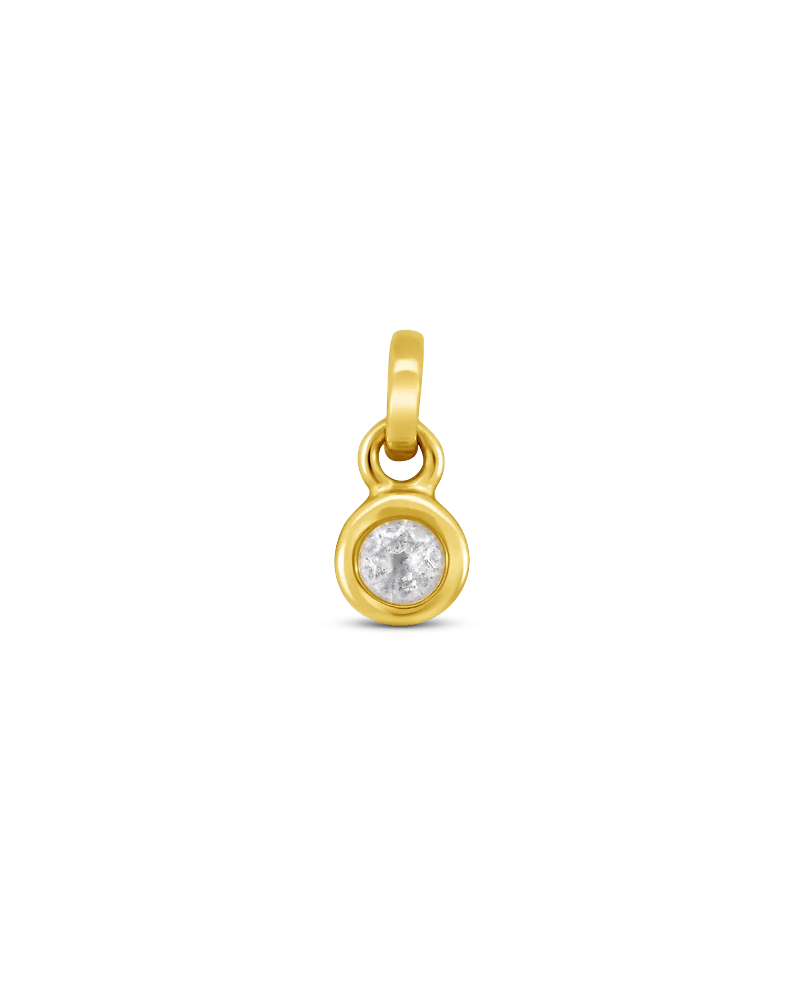 White Topaz Pendant | 10kt Yellow Gold